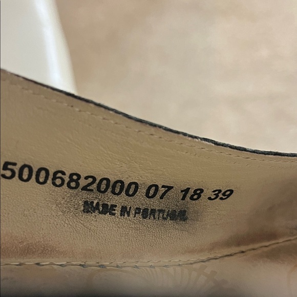 FLY London Women's Black Leather Mary Jane Wedge - Picture 4 of 4